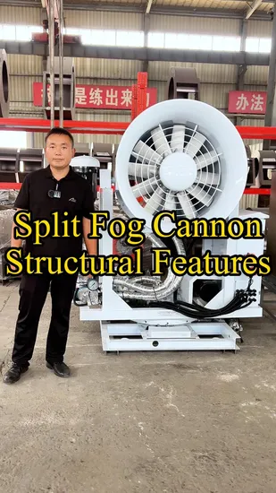 60m Fog Cannon for Infrastructure Construction Site & Bridge Engineering Dust Control